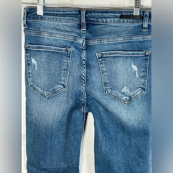RISEN LOS ANGELES Medium Wash Distressed Jeans Size 5/27 - Picture 12 of 12